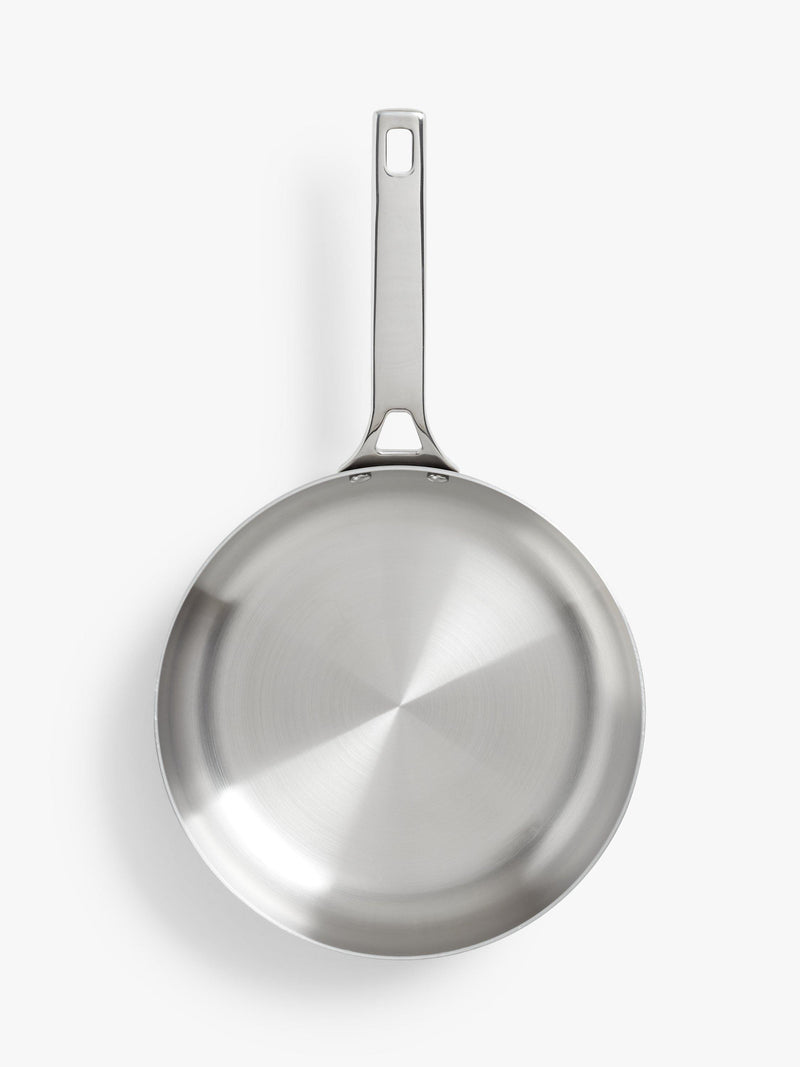 John Lewis 5-Ply Thermacore Stainless Steel Uncoated Frying Pan, UK version