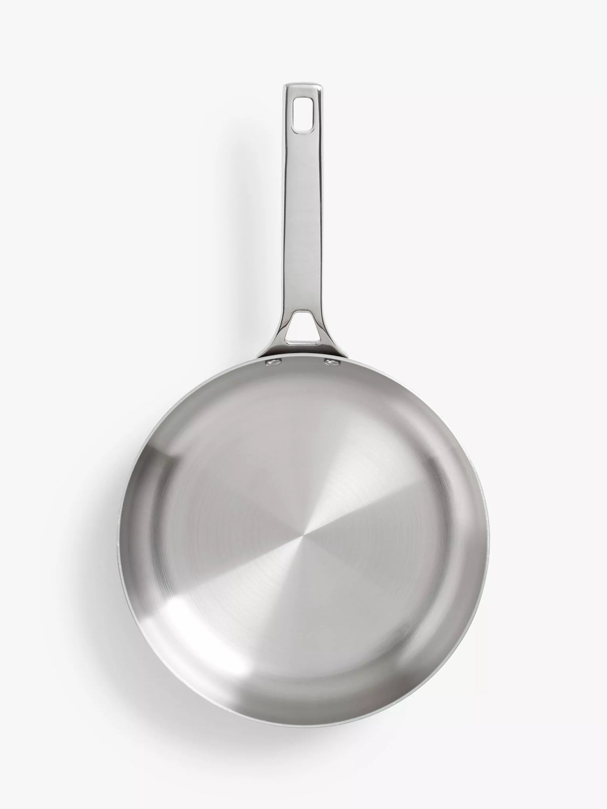 John Lewis 5-Ply Thermacore Stainless Steel Uncoated Frying Pan, UK version