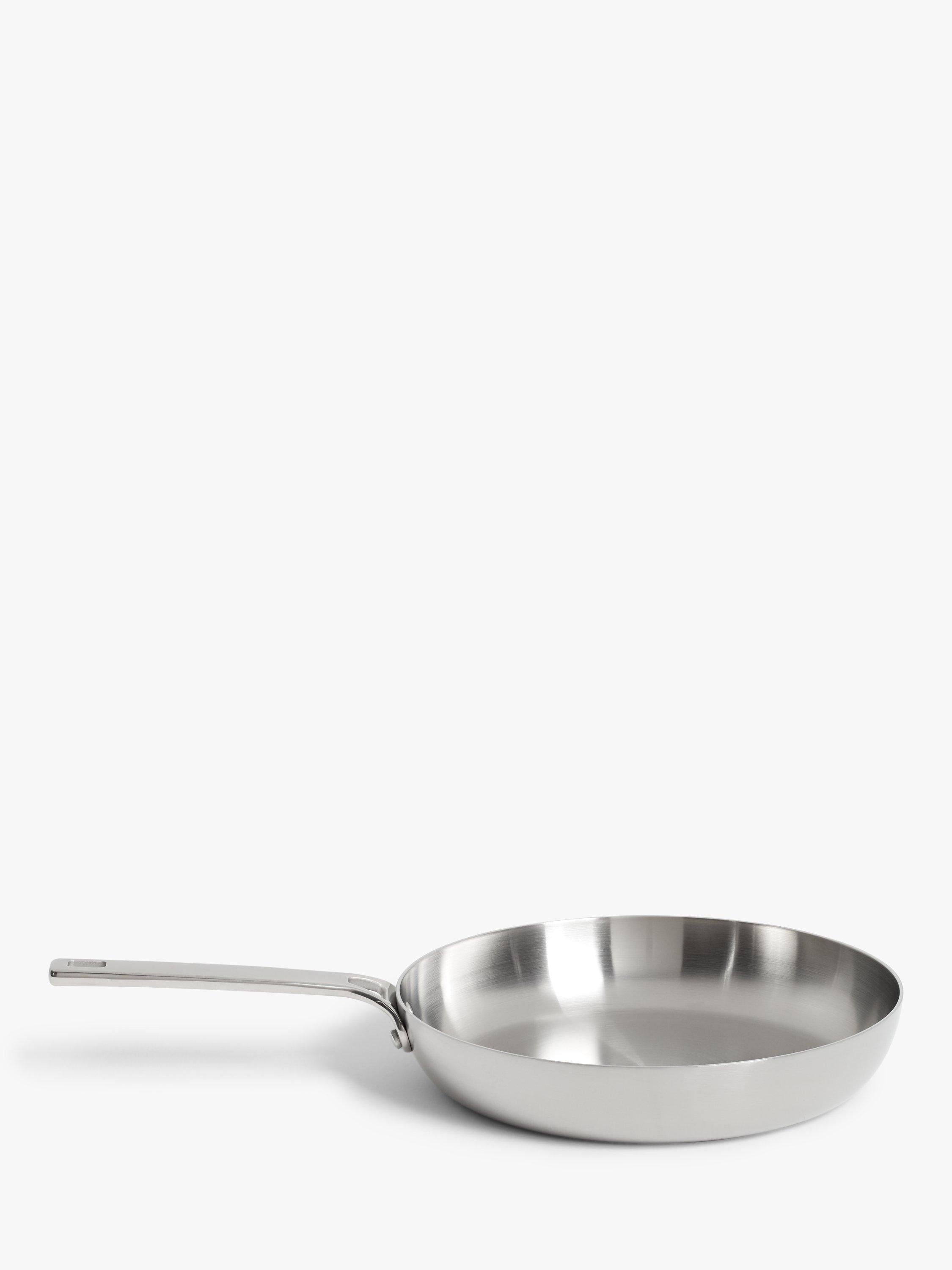 John Lewis 5-Ply Thermacore Stainless Steel Uncoated Frying Pan, UK version