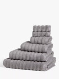 John Lewis Luxury Spa Towels containing TENCEL™ Modal, Dove Grey, Hand Towel