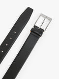 John Lewis black grain leather belt 35mm, UK version