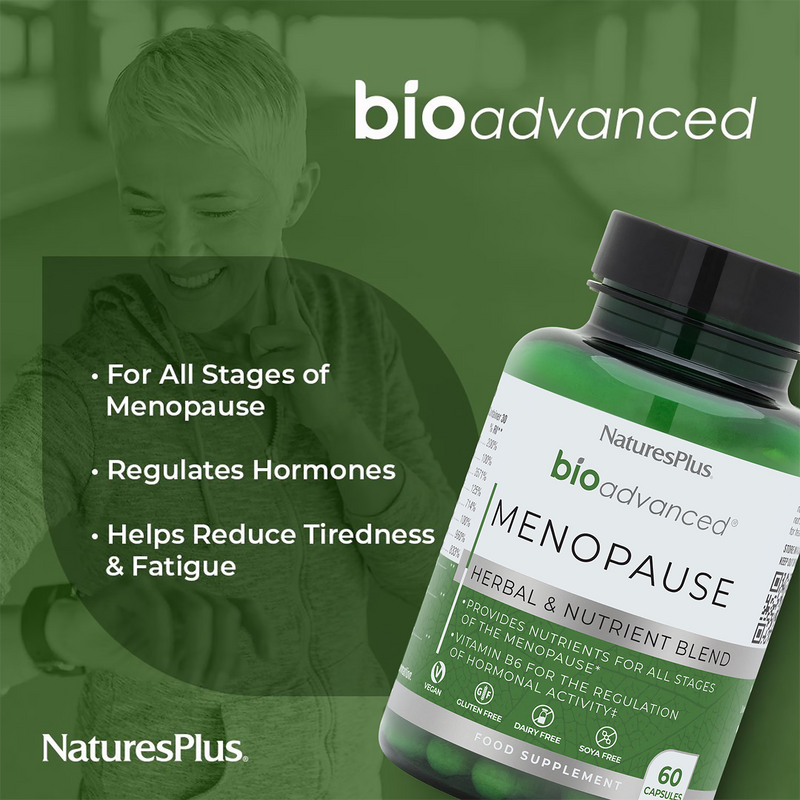 NaturesPlus BioAdvanced menopause capsules 60 count - British product