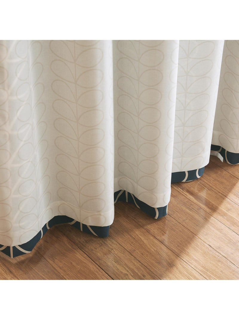 Orla Kiely Linear Stem eyelet curtain pair (British brand)