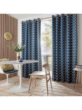 Orla Kiely Linear Stem eyelet curtain pair (British brand)