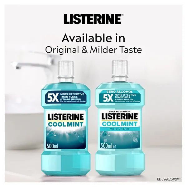Listerine Cool Mint Antibacterial Mouthwash 500ml, UK version