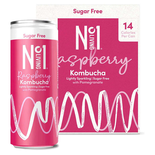 No.1 Living Kombucha Raspberry with Pomegranate 250ml x 4 multipack GOODS Boots   