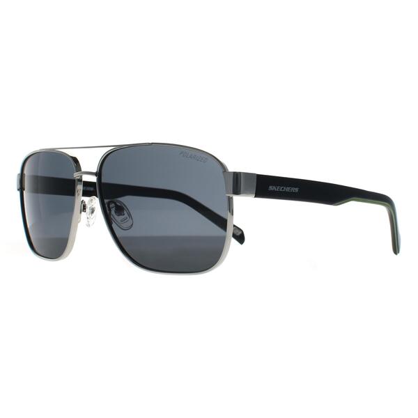 Skechers silver polarized men's sunglasses sport style (British brand)