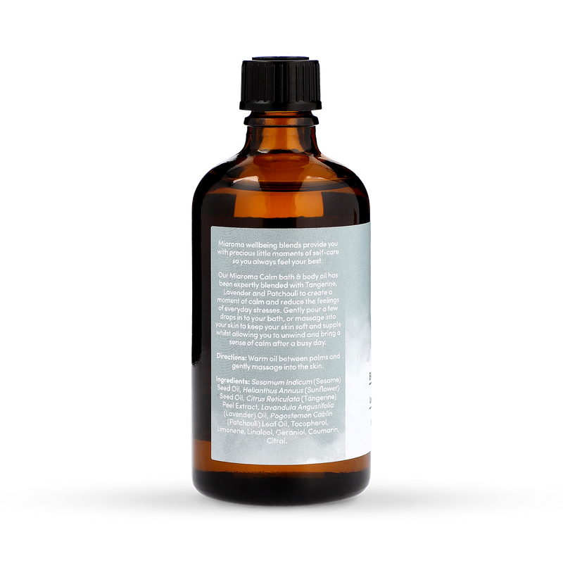 Miaroma bath and body oil lavender tangerine 100ml, imported from the UK