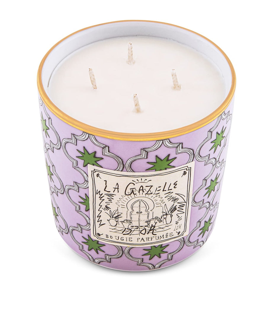 GINORI 1735 large La Gazelle D'Or scented candle, UK version