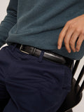 John Lewis stitched leather belt 35mm, imported from the UK