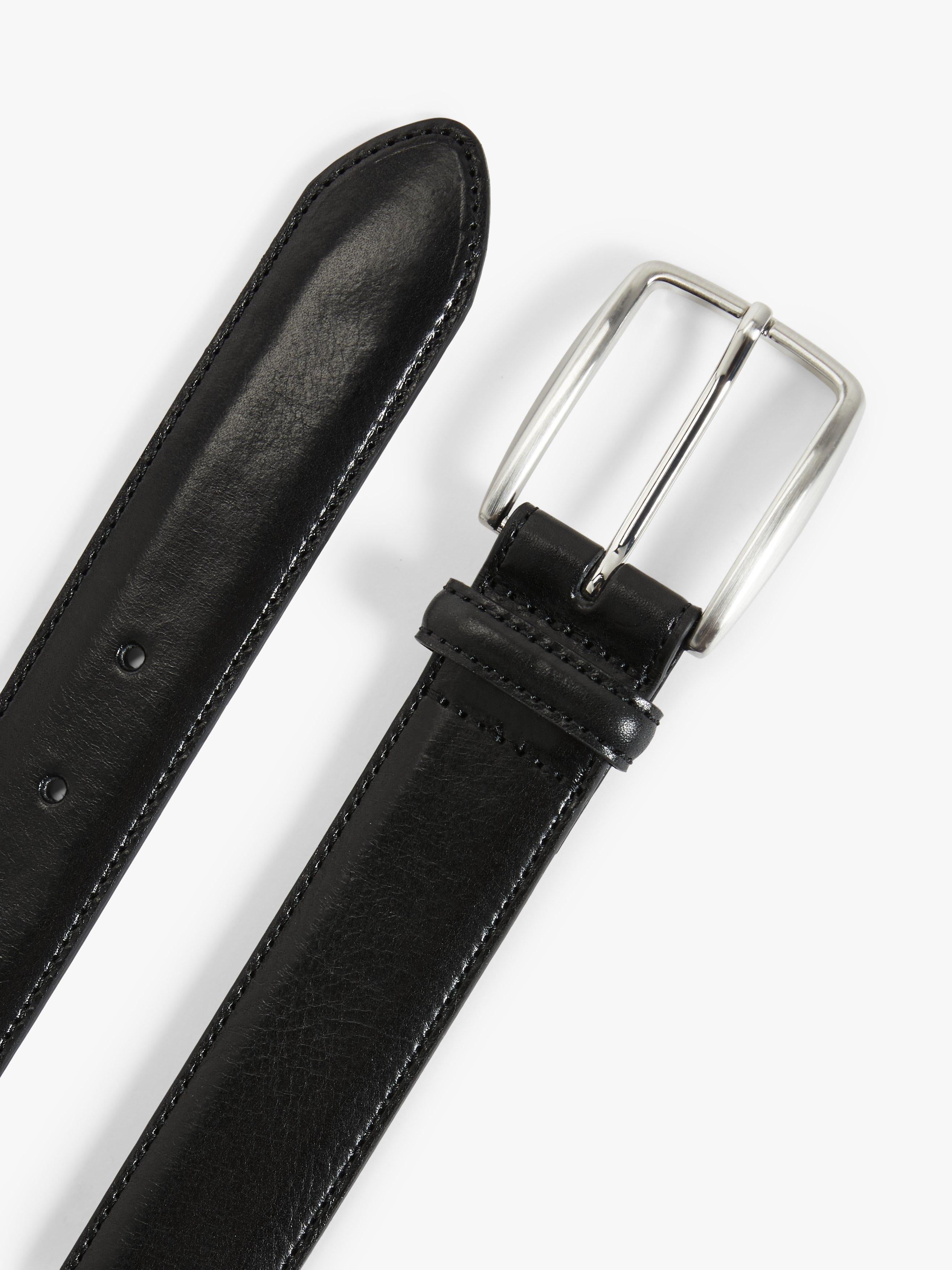 John Lewis stitched leather belt 35mm, imported from the UK