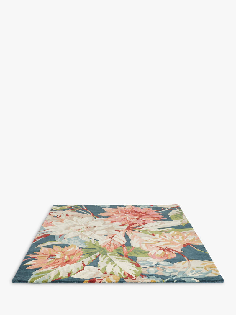 Sanderson Dhalia Rosehip floral rug 200x140cm - British product