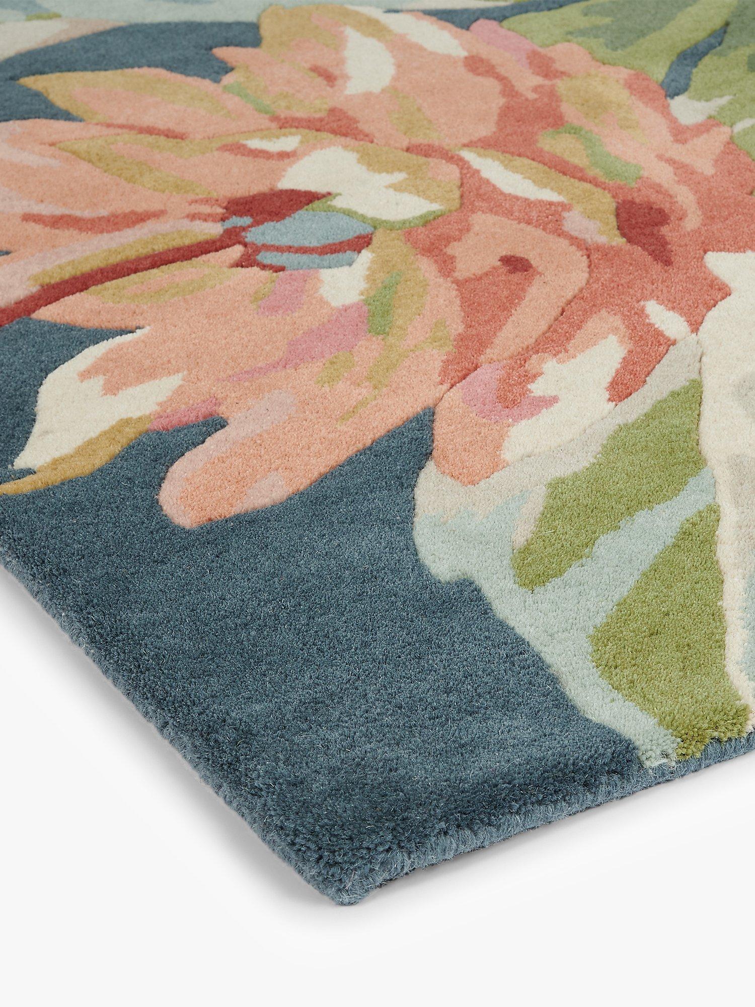 Sanderson Dhalia Rosehip floral rug 200x140cm - British product