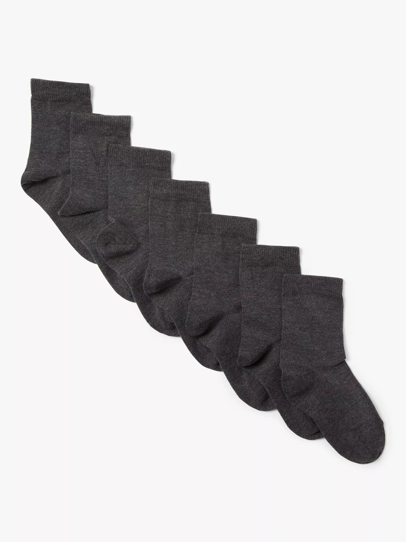 John Lewis Kids' Cotton Rich Socks Pack of 7
