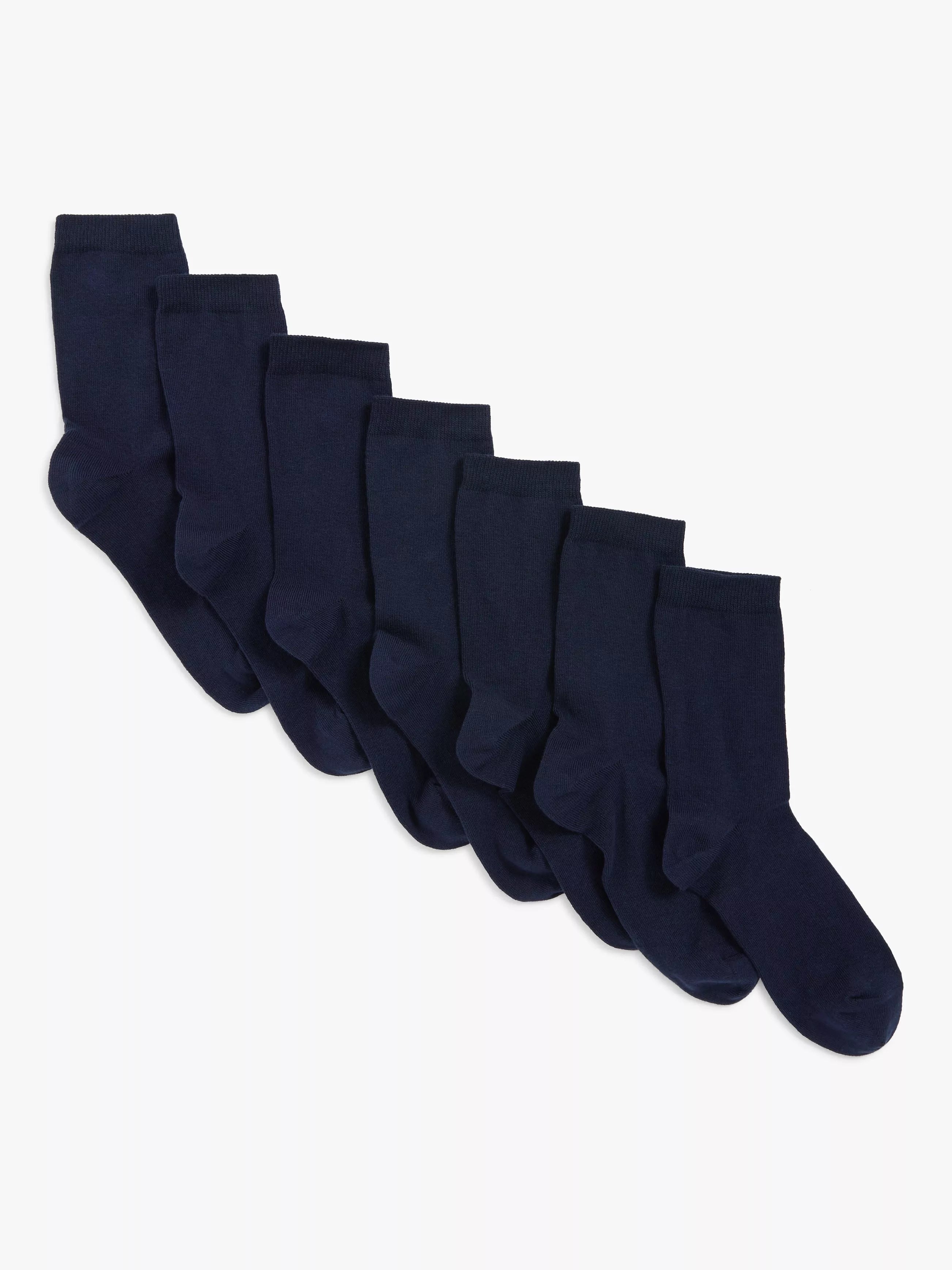 John Lewis Kids' Cotton Rich Socks Pack of 7