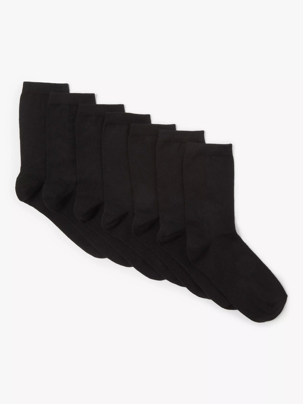 John Lewis kids cotton rich ankle socks pack of 7, imported from the UK