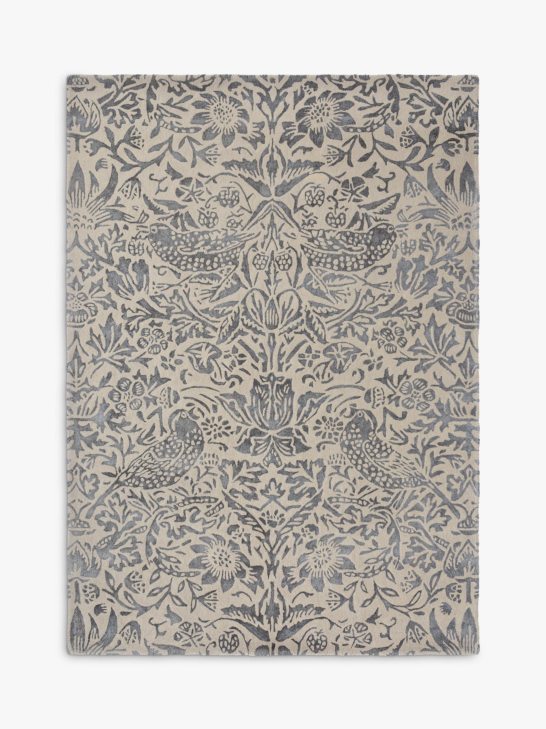 Morris & Co Strawberry Thief wool rug 200x140cm, imported from the UK