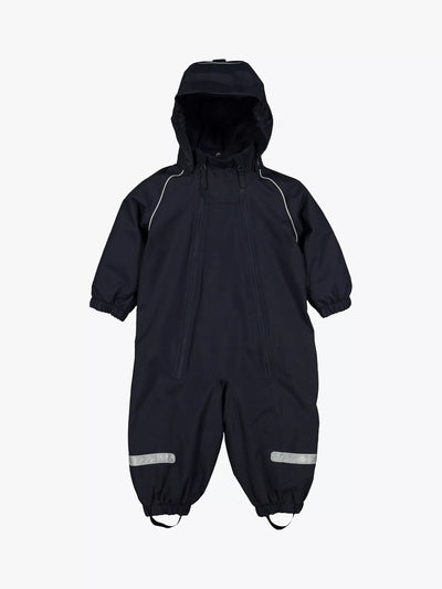 Combinaison imperméable à coque pour bébé Polarn O. Pyret, bleu saphir foncé