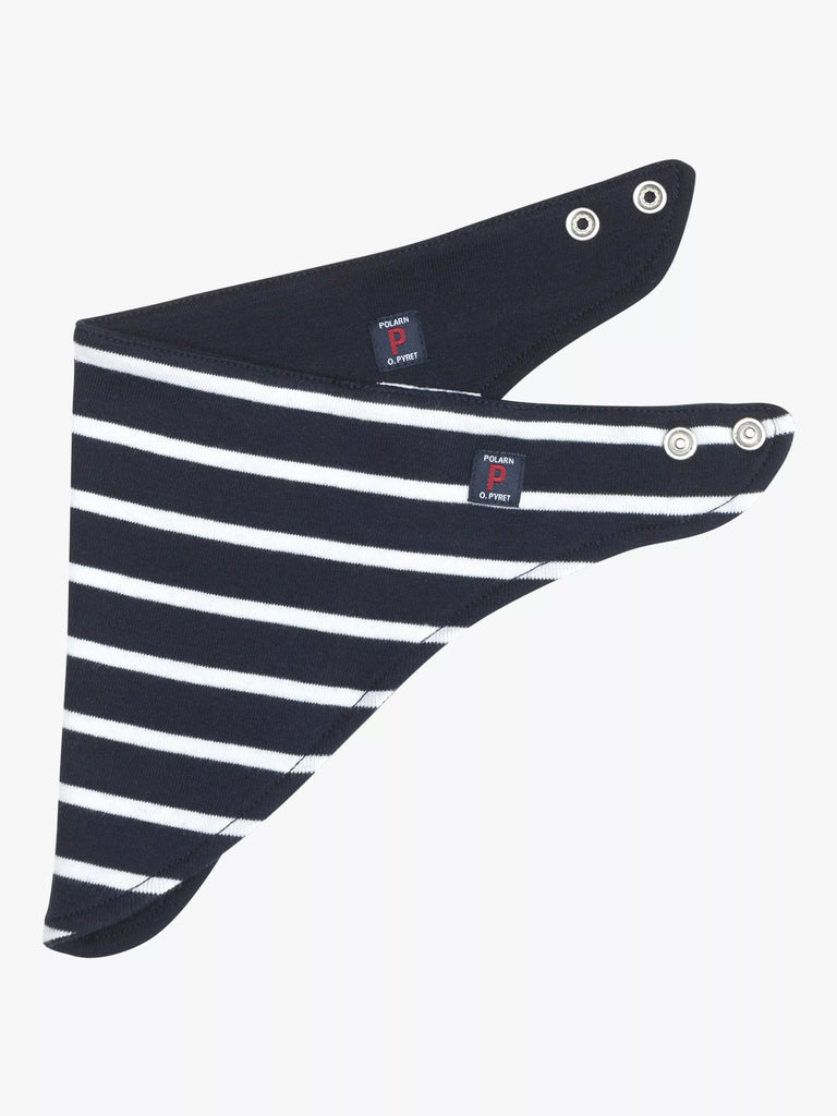 Polarn O. Pyret Baby Striped Reversible Dribble Bib