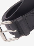 Barbour Matt Leather Belt in Black (British brand)