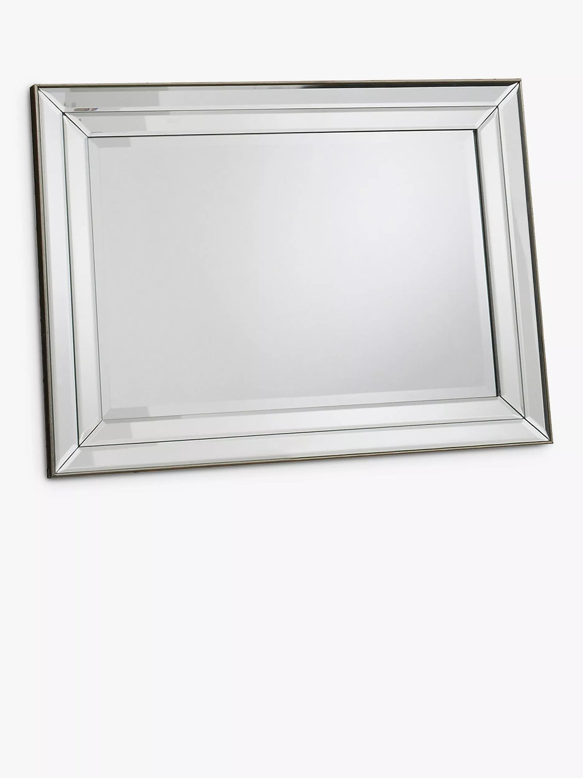 Gallery Direct Roswell bevelled glass wall mirror 100x80cm, UK version