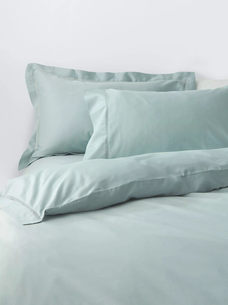 John Lewis Garda Egyptian Cotton Sateen Standard Pillowcase 400 Thread Count 50 x 75cm