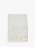 John Lewis Herringbone Throw, Natural
