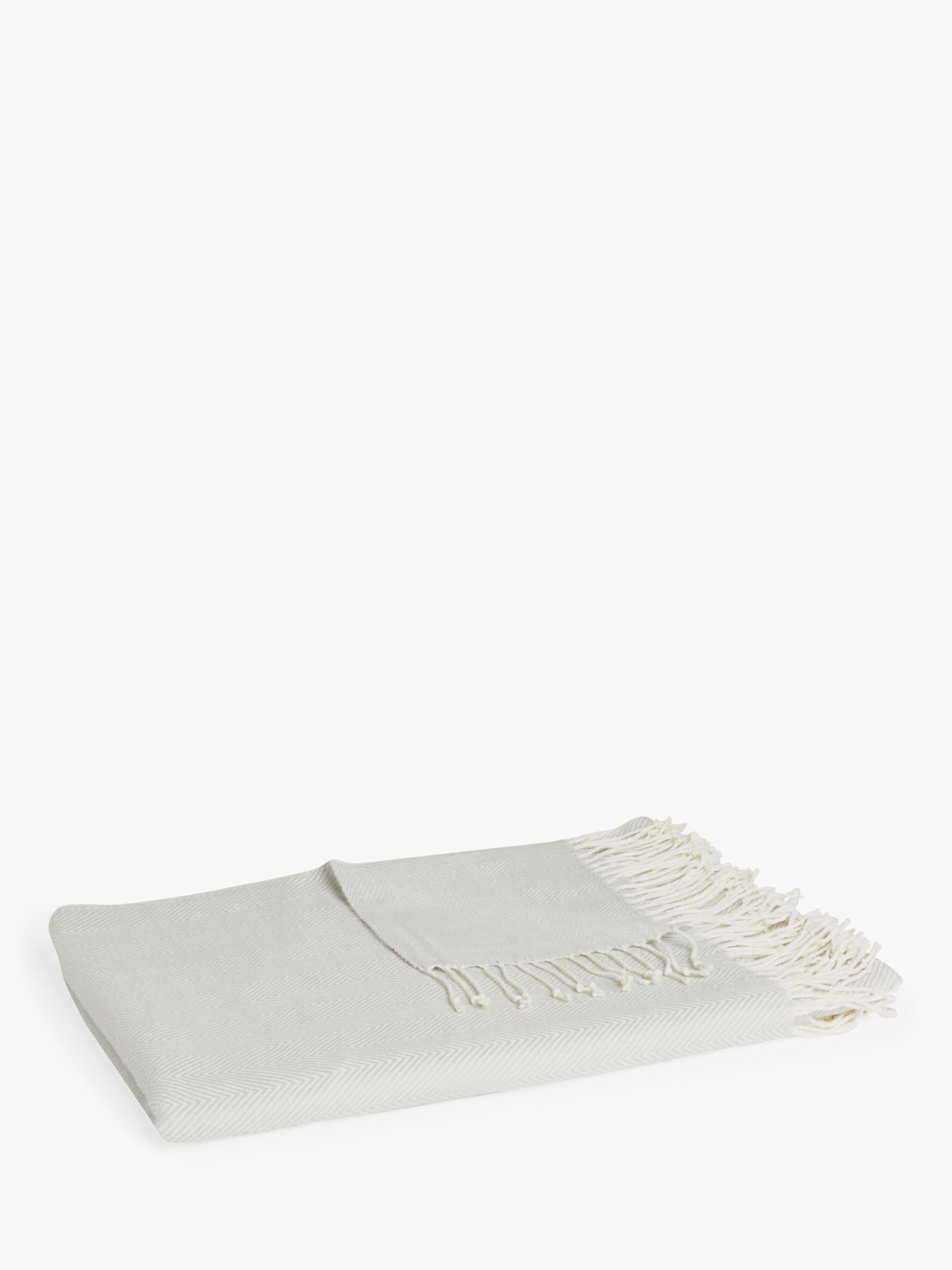 John Lewis herringbone throw blanket 150x200cm - British product