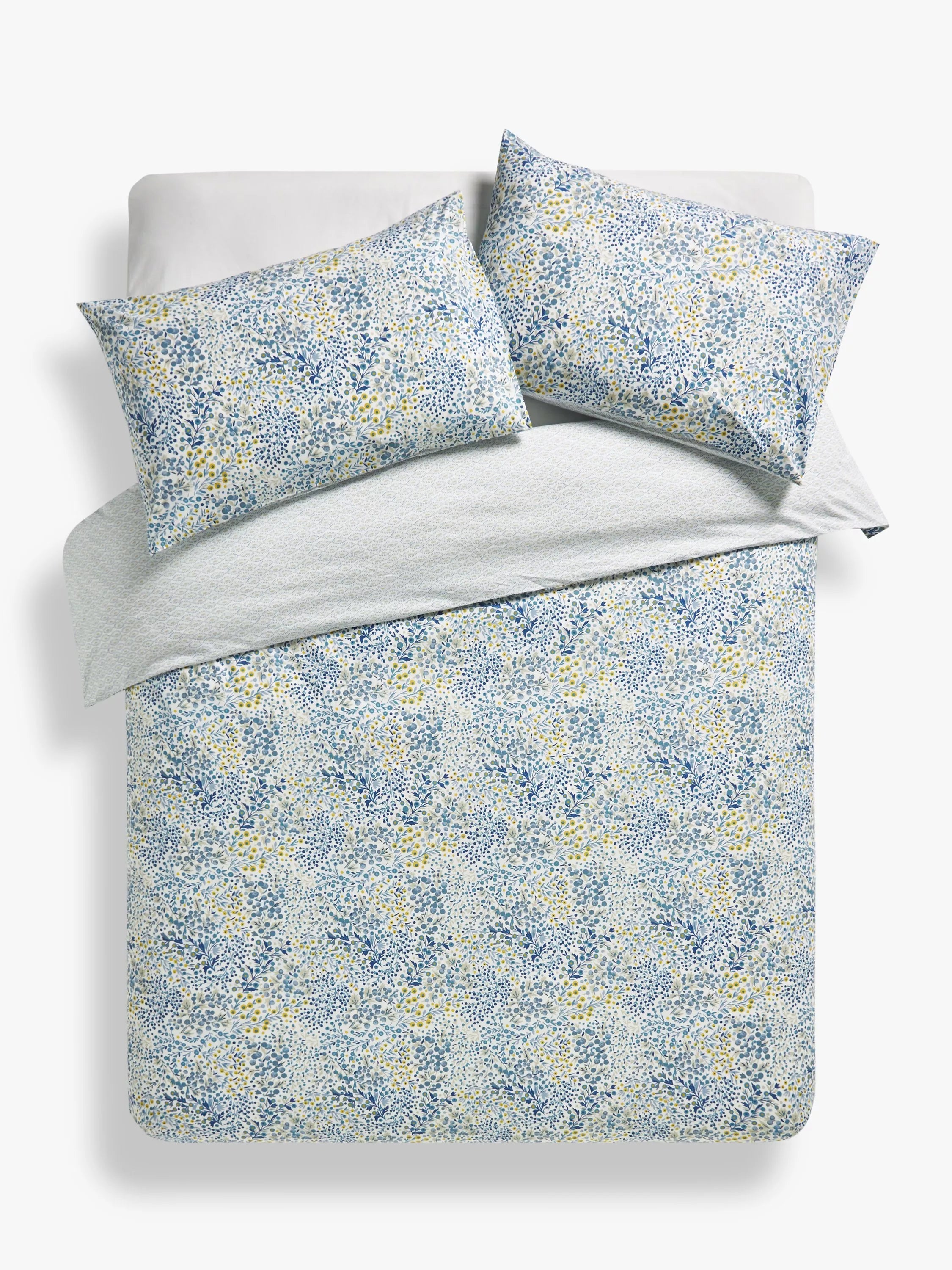 John Lewis Caravelle cotton percale duvet cover set double, UK version