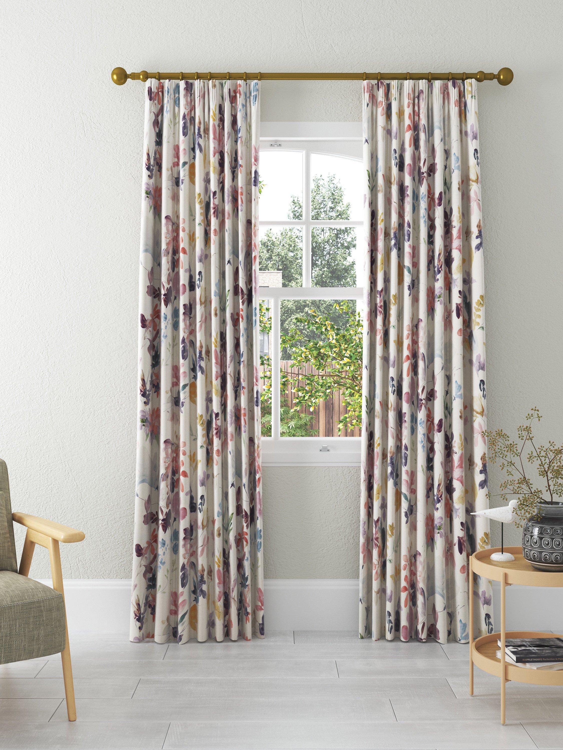 John Lewis Abelia print blackout thermal curtains 167x182cm (British brand)