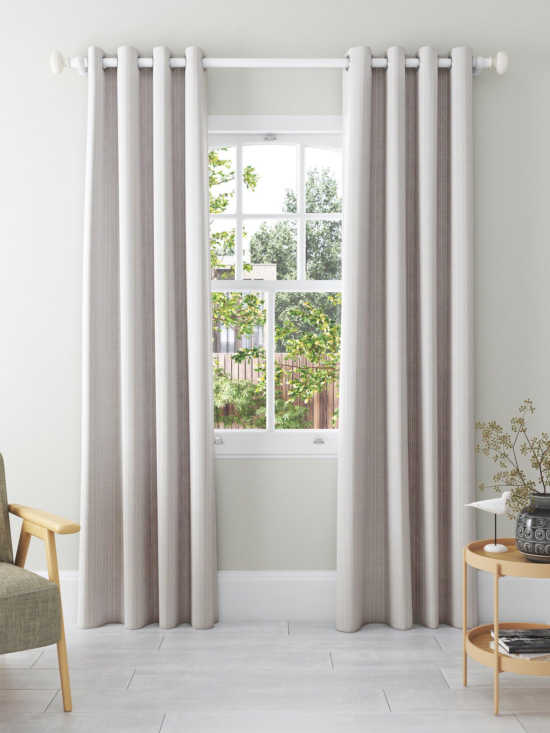 John Lewis Alda weave lined eyelet curtains - British product