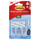 Command Clear Small Wire Hooks with Clear Strips GOODS ASDA   