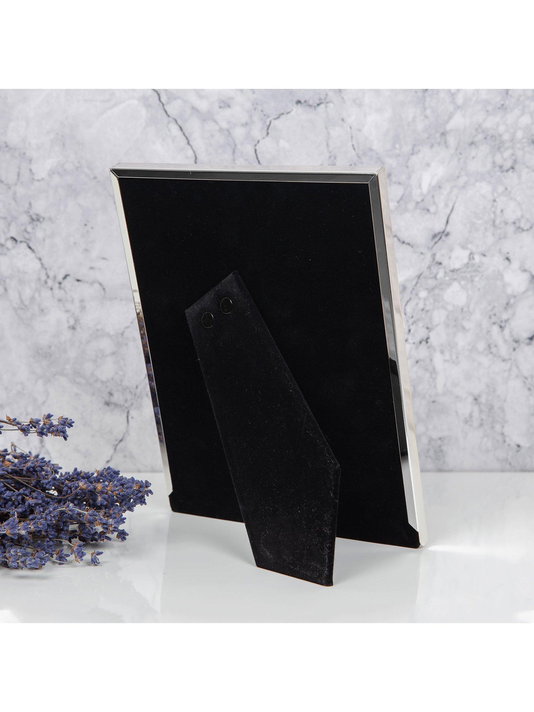 Elegance by Impressions herringbone silver plated photo frame - British product