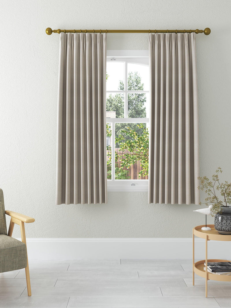 John Lewis herringbone lined pencil pleat curtains 228cm drop (British brand)