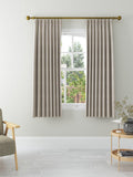 John Lewis herringbone lined pencil pleat curtains 228cm drop (British brand)