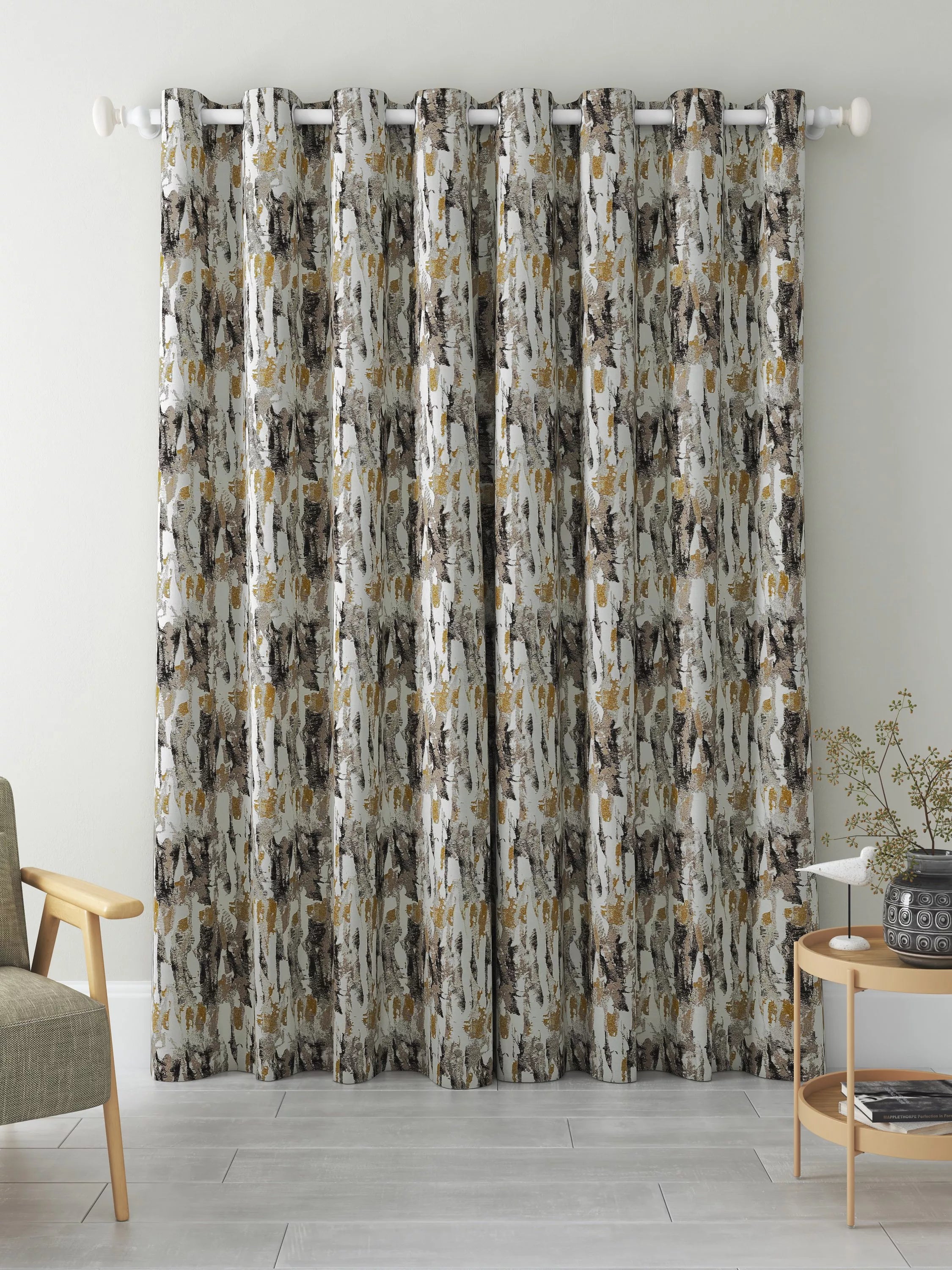 Harlequin Takara pair lined eyelet curtains 228x137cm - British product