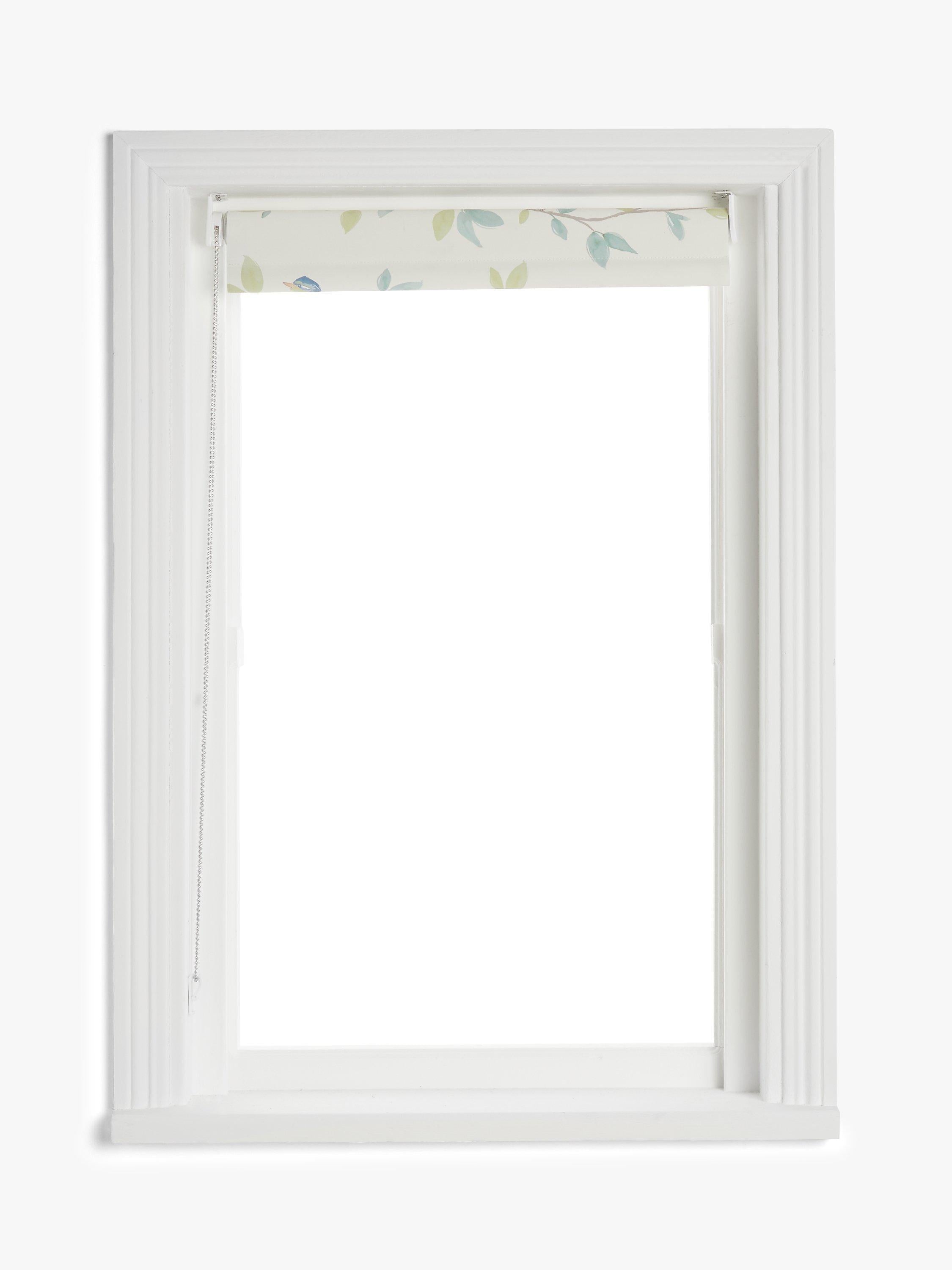 John Lewis Songbirds blackout roller blind greige (British brand)