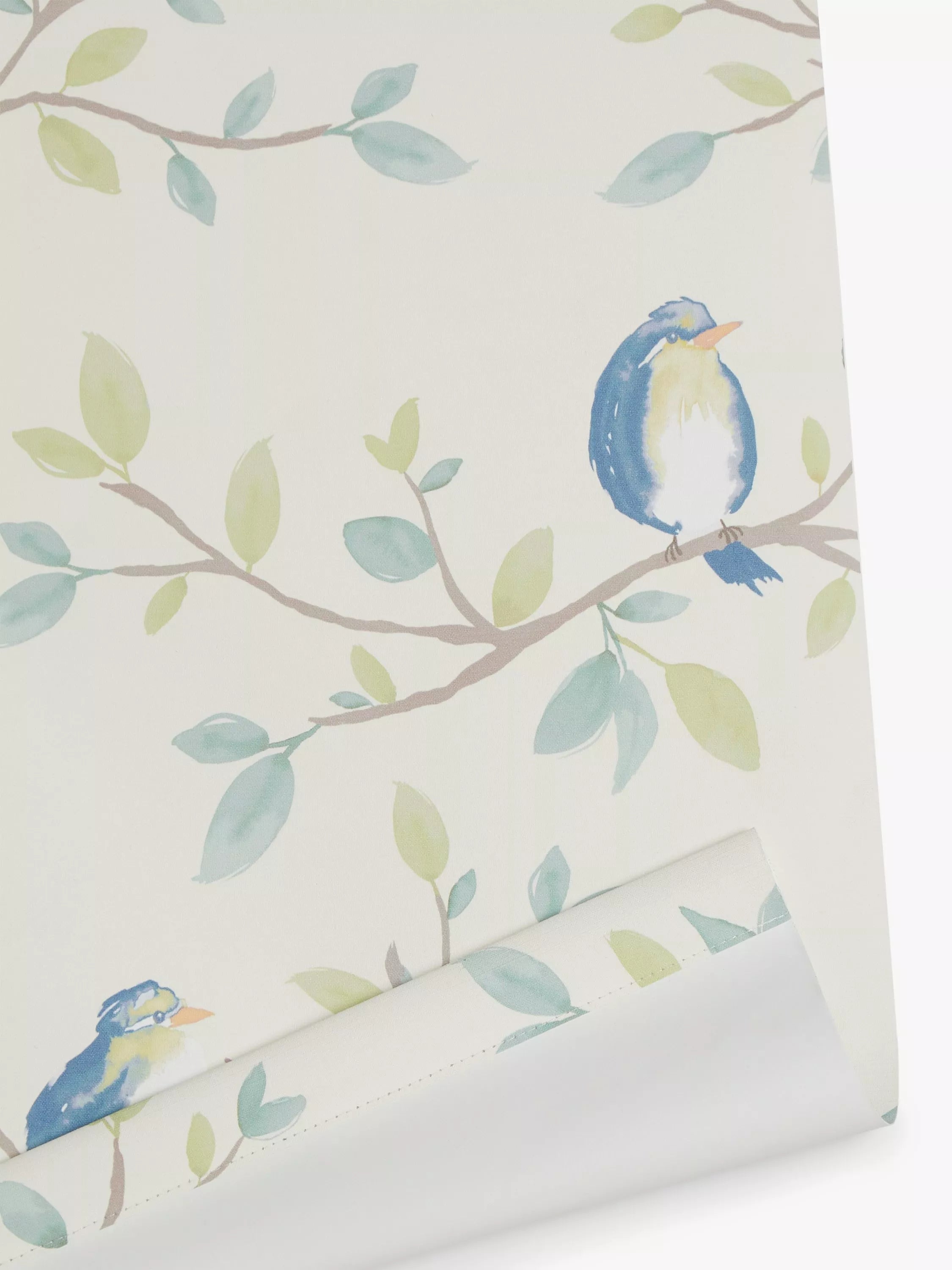 John Lewis Songbirds blackout roller blind greige (British brand)
