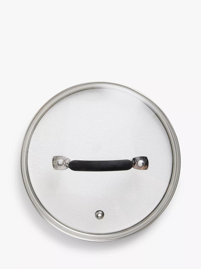 John Lewis glass saucepan lid 16cm, imported from the UK