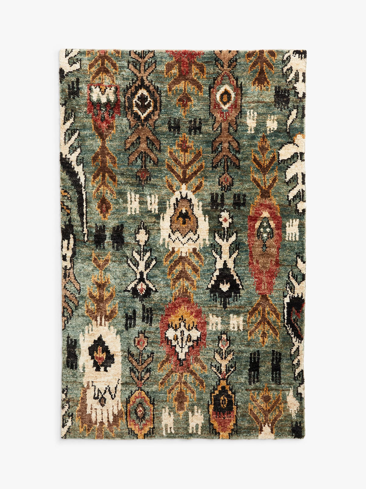 John Lewis Ikat jute hand knotted rug 240x170cm, imported from the UK