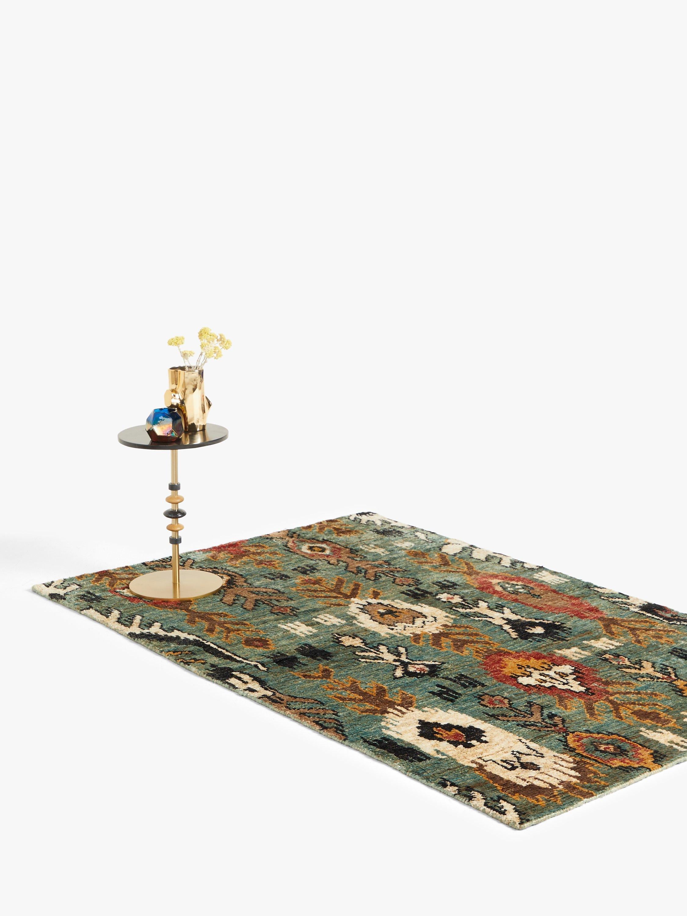 John Lewis Ikat jute hand knotted rug 240x170cm, imported from the UK