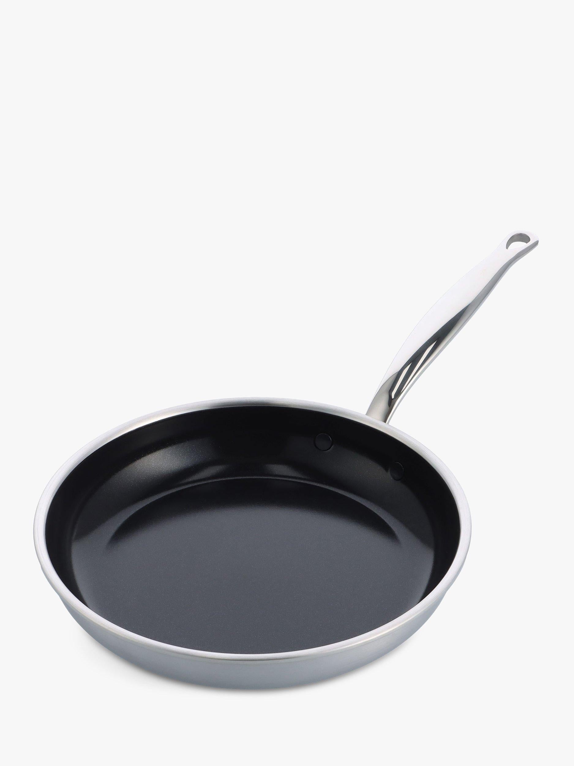 GreenPan Premiere Stainless Steel Ceramic Non-Stick Frying Pan, UK version