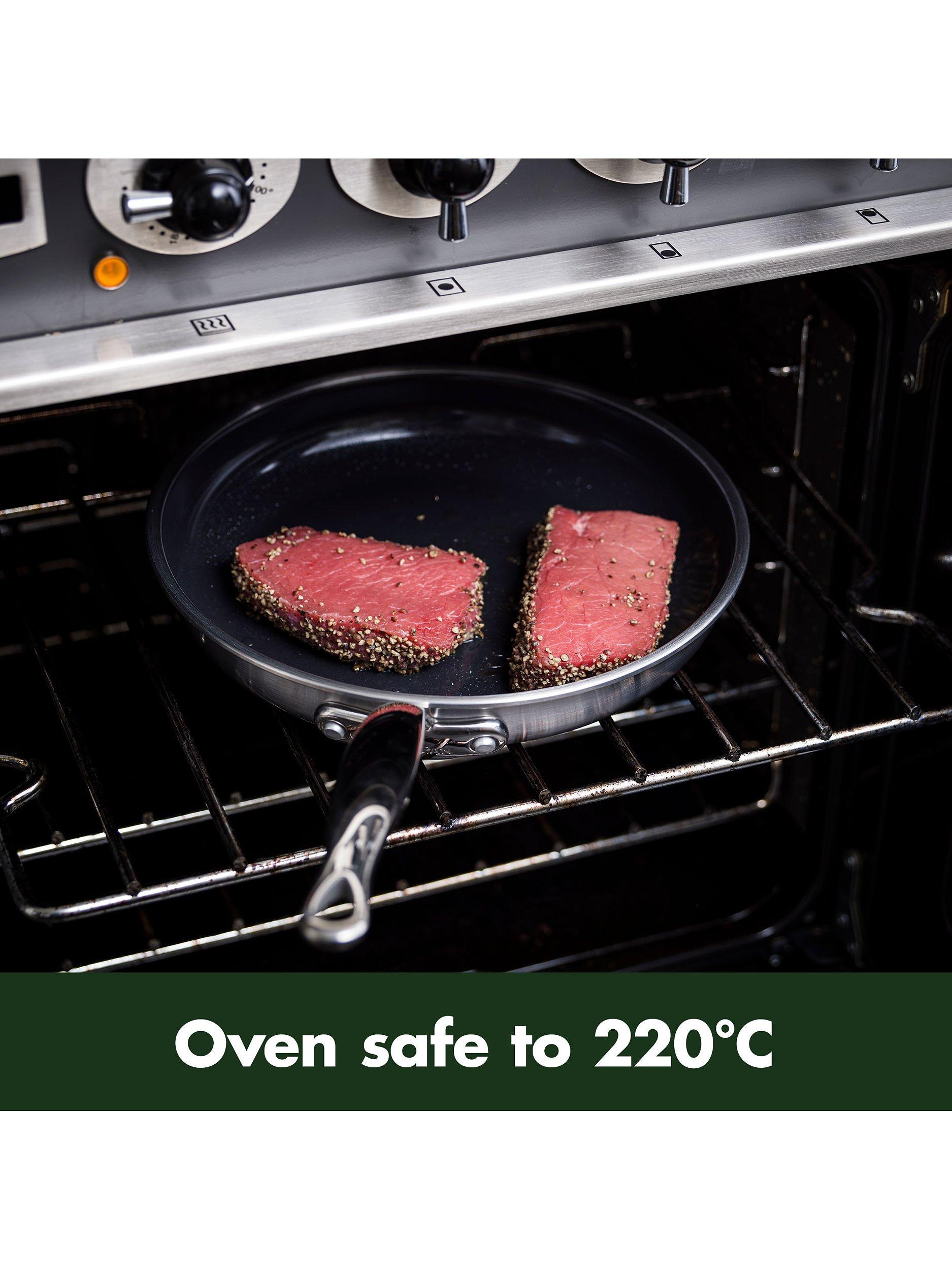 GreenPan Premiere Stainless Steel Ceramic Non-Stick Frying Pan, UK version
