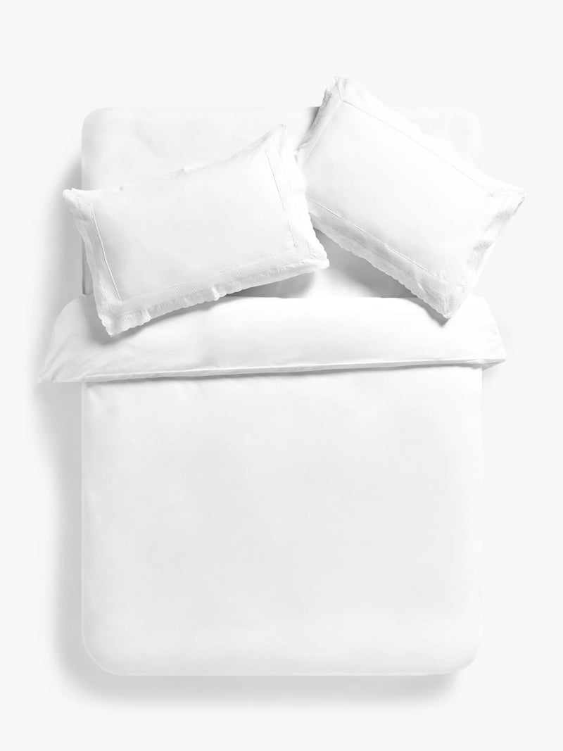 John Lewis embroidered percale pillowcase standard size (British brand)