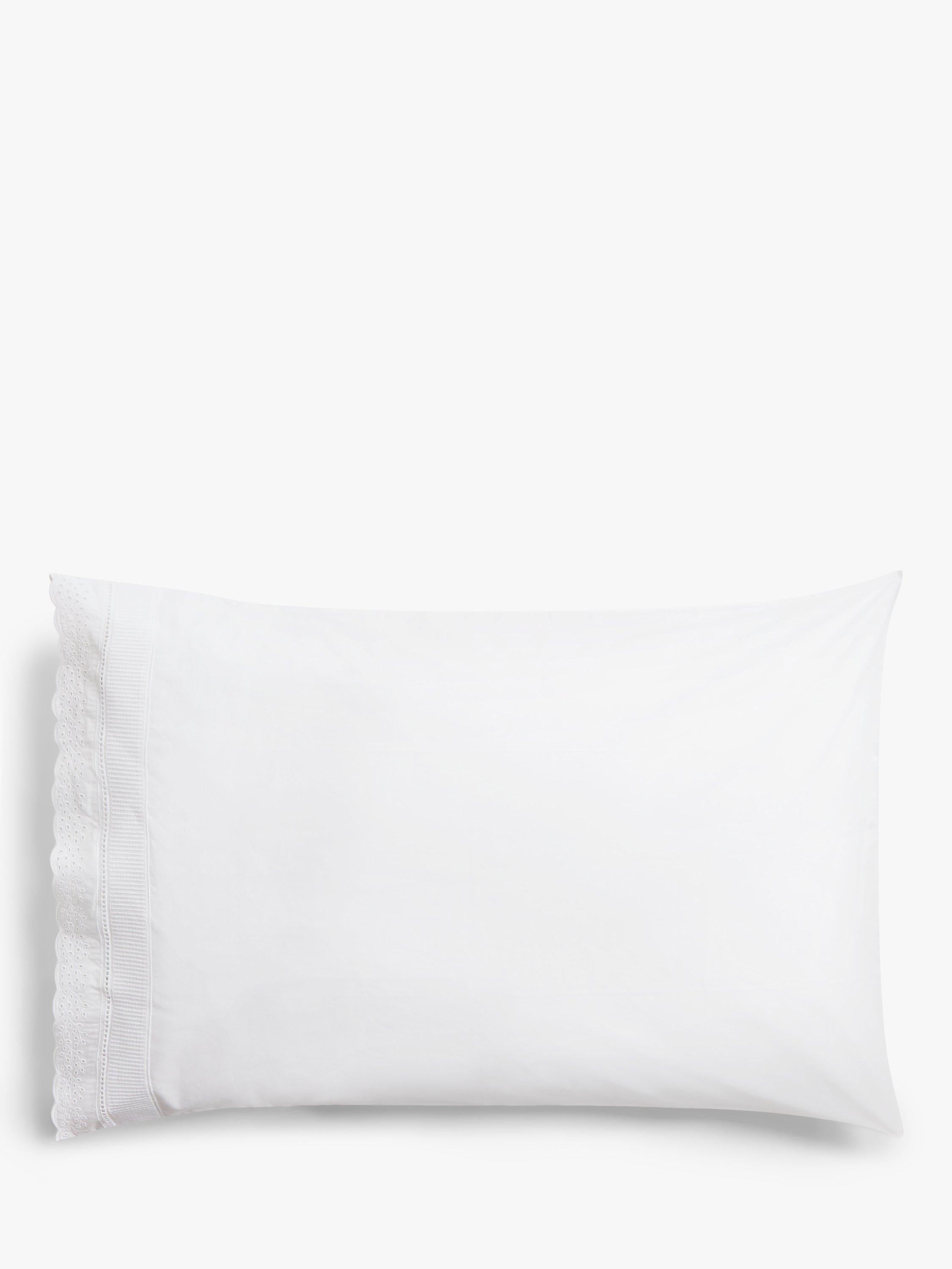 John Lewis embroidered percale pillowcase standard size (British brand)