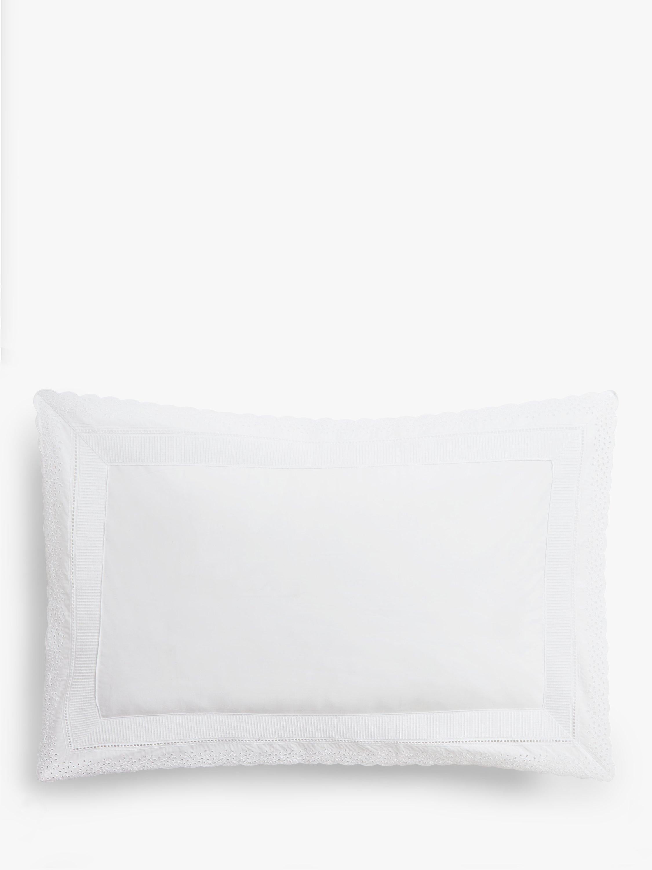 John Lewis embroidered percale pillowcase standard size (British brand)