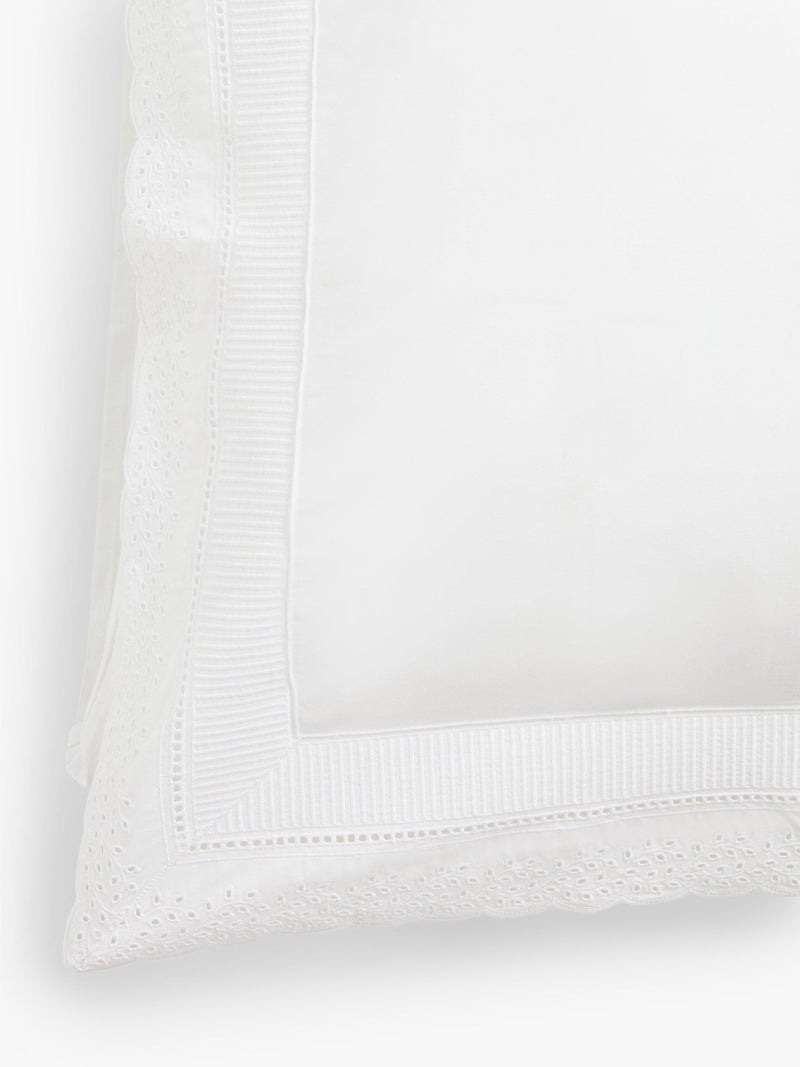 John Lewis embroidered percale pillowcase standard size (British brand)