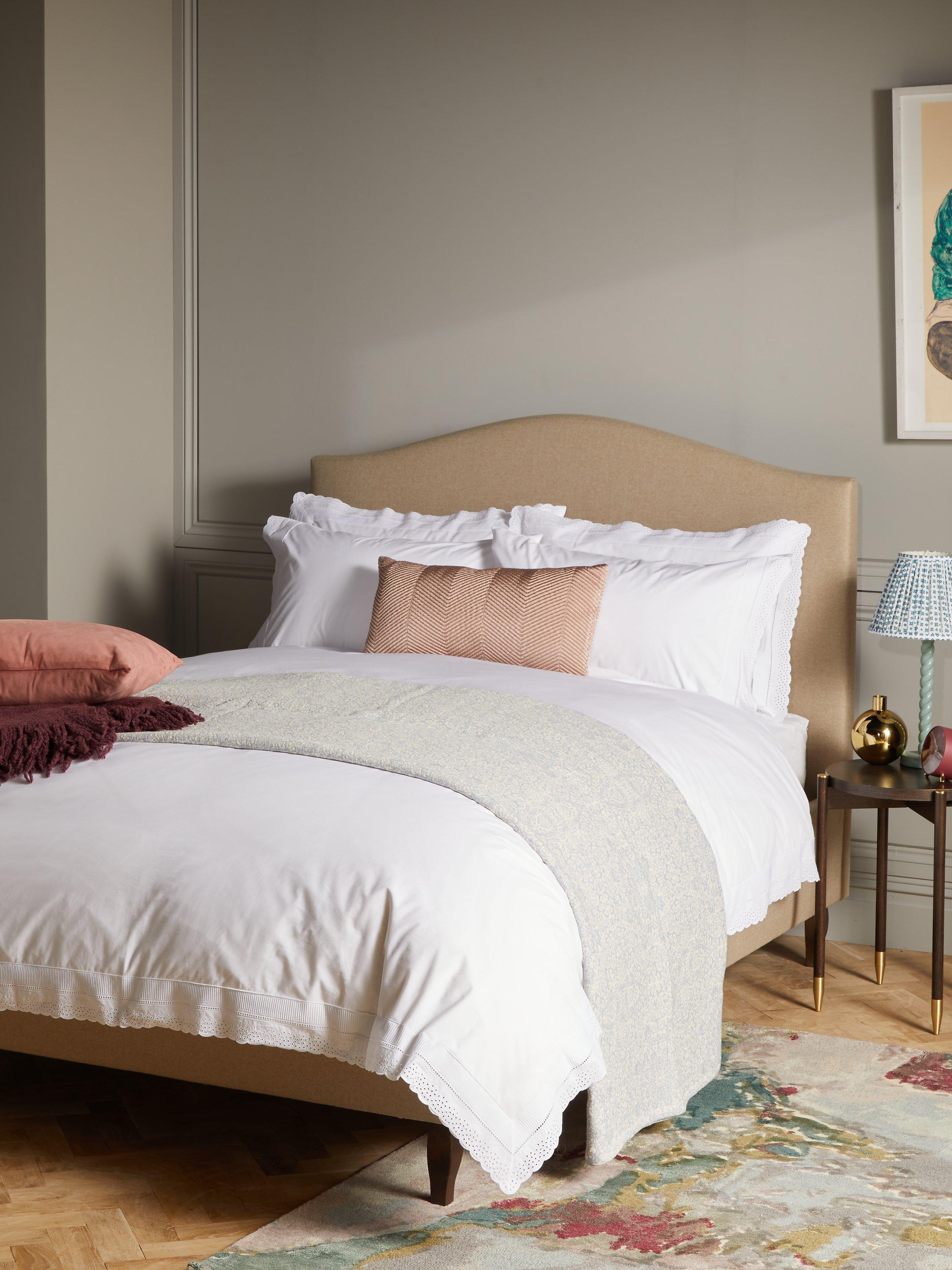 John Lewis embroidered percale pillowcase standard size (British brand)