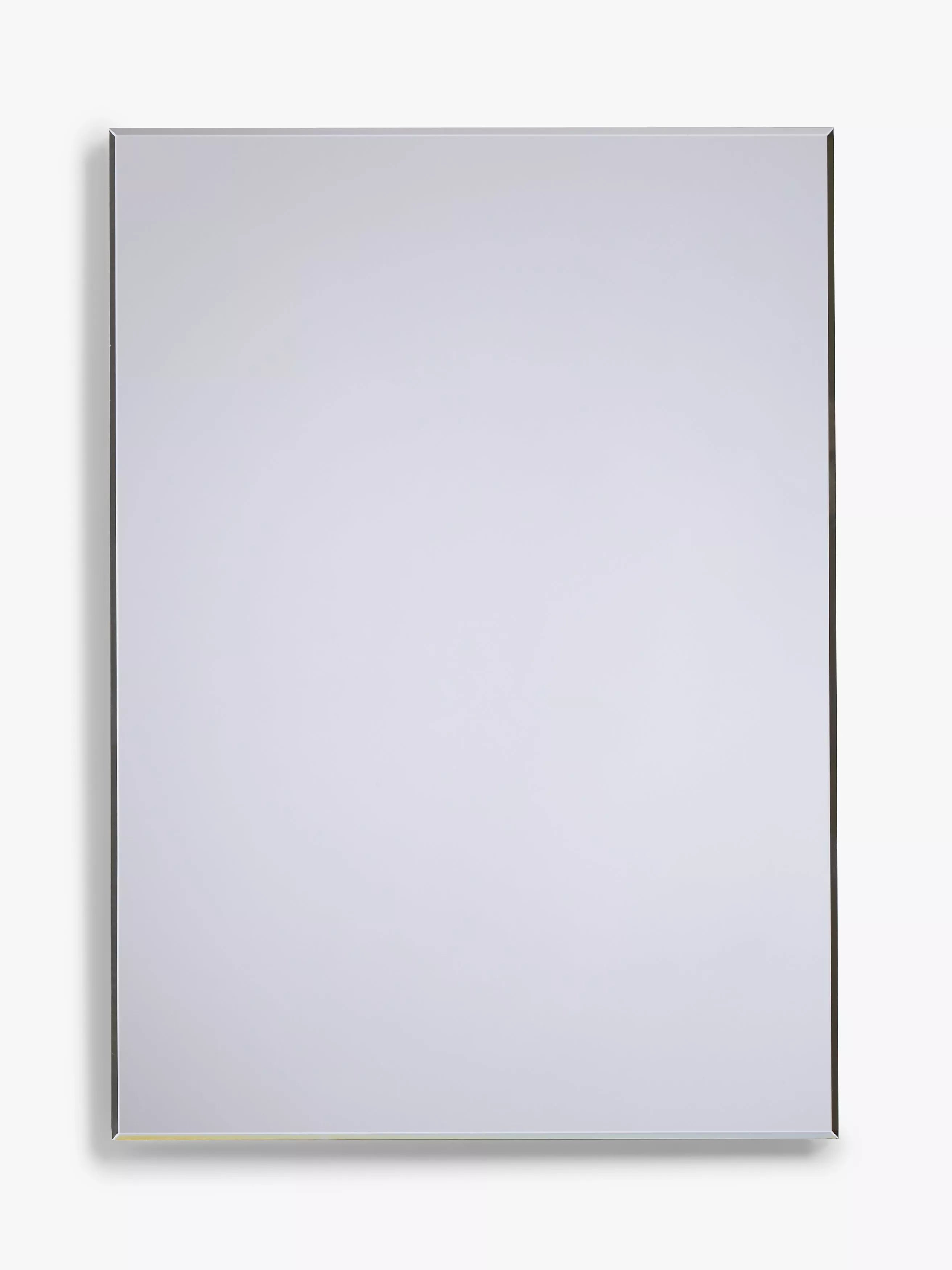 John Lewis bevelled bathroom mirror silver 30x40cm, imported from the UK