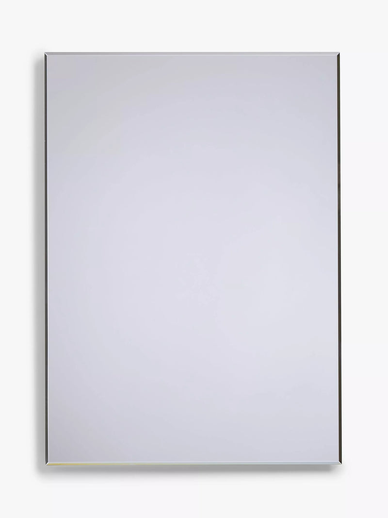 John Lewis bevelled bathroom mirror silver 30x40cm, imported from the UK